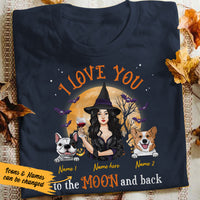 Personalized Love Dog Mom Halloween T Shirt AG22 24O36 thumb 1