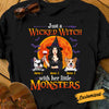 Personalized Halloween Witch Dog Mom T Shirt AG22 26O53 1