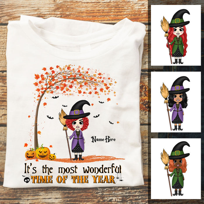 Personalized Witch Halloween T Shirt AG23 30O57 1