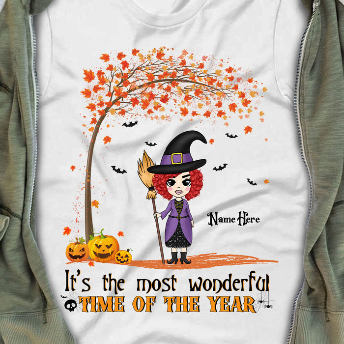 Personalized Witch Halloween T Shirt AG23 30O57 1