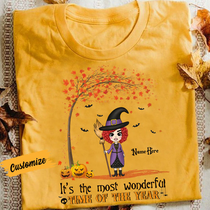 Personalized Witch Halloween T Shirt AG23 30O57 1