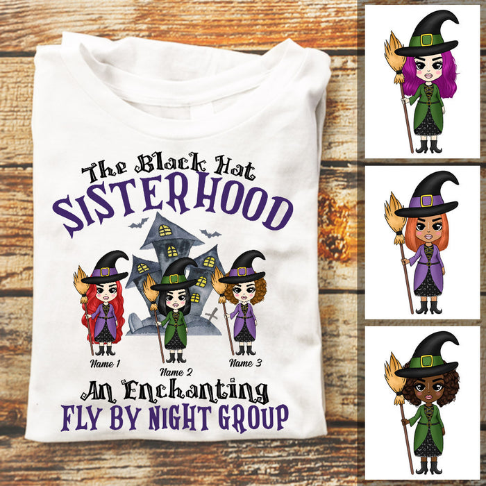 Personalized Witches Friends Sister Halloween T Shirt AG22 30O53 1