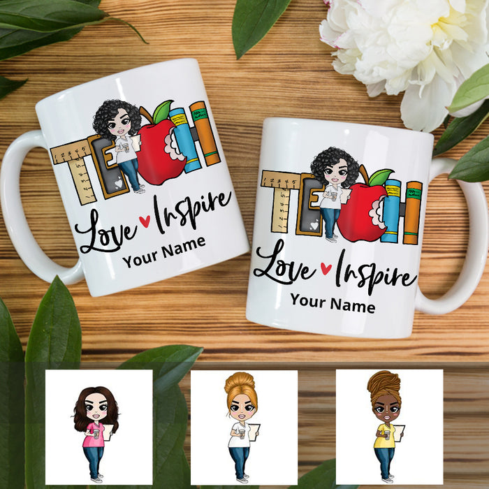 Personalized Teacher Back To School Love Inspire Mug JL232 24O36 1