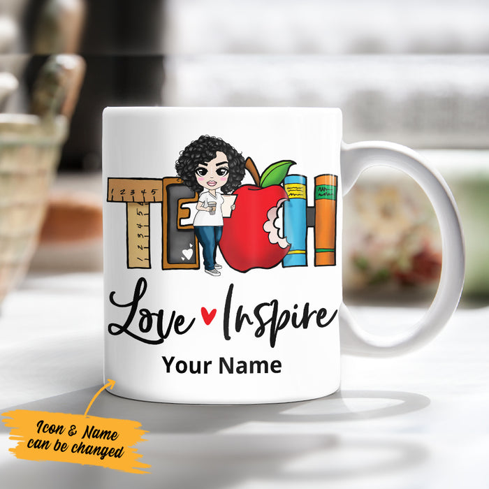 Personalized Teacher Back To School Love Inspire Mug JL232 24O36 1