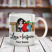 Personalized Teacher Back To School Love Inspire Mug JL232 24O36 thumb 1