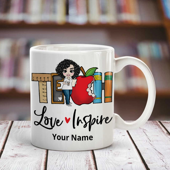 Personalized Teacher Back To School Love Inspire Mug JL232 24O36 1