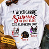 Personalized Witch Dog Fall Halloween T Shirt AG21 95O36 1