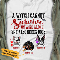 Personalized Witch Dog Fall Halloween T Shirt AG21 95O36 thumb 1