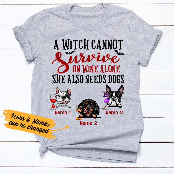 Personalized Witch Dog Fall Halloween T Shirt AG21 95O36 1