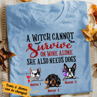Personalized Witch Dog Fall Halloween T Shirt AG21 95O36 thumb 1