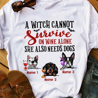 Personalized Witch Dog Fall Halloween T Shirt AG21 95O36 thumb 1