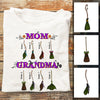 Personalized Halloween Witch Broom Grandma T Shirt AG210 24O57 1