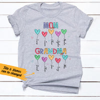 Personalized Mom Grandma Heart T Shirt AG21 30O36 thumb 1