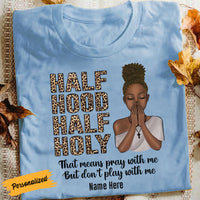 Personalized BWA Half Hood Half Holy T Shirt AG32 24O58 thumb 1