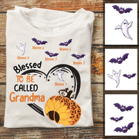 Personalized Fall Halloween Grandma T Shirt AG25 26O34 thumb 1
