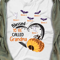 Personalized Fall Halloween Grandma T Shirt AG25 26O34 thumb 1
