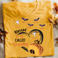 Personalized Fall Halloween Grandma T Shirt AG25 26O34 thumb 1