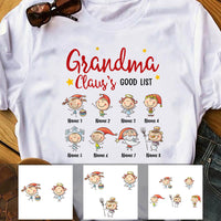 Personalized Grandma Claus Good List Christmas T Shirt OB131 95O60 thumb 1