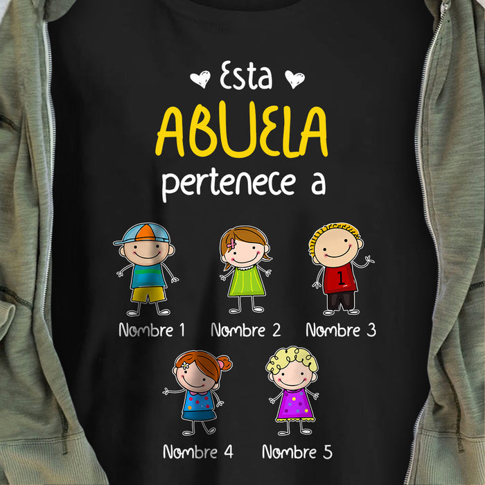 Personalized Abuelo Spanish Grandpa Belongs Shirt - Hoodie - Sweatshirt AG21 81O34 1