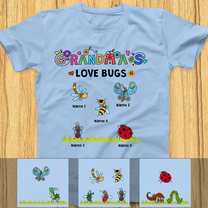 Personalized Grandma Love Bugs T Shirt OB141 85O58 1