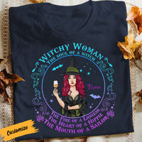 Personalized Witch Mom Halloween T Shirt AG44 24O58 thumb 1