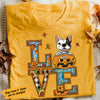 Personalized Dog Love Fall Halloween T Shirt AG34 95O58 1