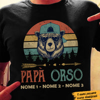 Personalized Dad Camping  Papà Italian T Shirt AP138 30O57 thumb 1