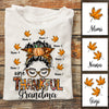 Personalized Fall Halloween Mom Grandma T Shirt AG31 26O34 1