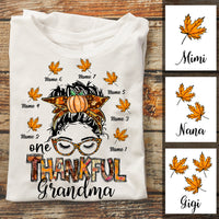 Personalized Fall Halloween Mom Grandma T Shirt AG31 26O34 thumb 1