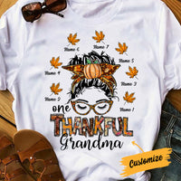 Personalized Fall Halloween Mom Grandma T Shirt AG31 26O34 thumb 1