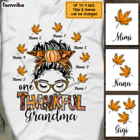 Personalized Fall Halloween Mom Grandma T Shirt AG31 26O34 thumb 1