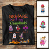 Personalized Grandkids Grandma Fall Halloween T Shirt AG33 95O34 1