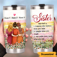 Personalized Friends Sister Steel Tumbler AG44 30O47 thumb 1