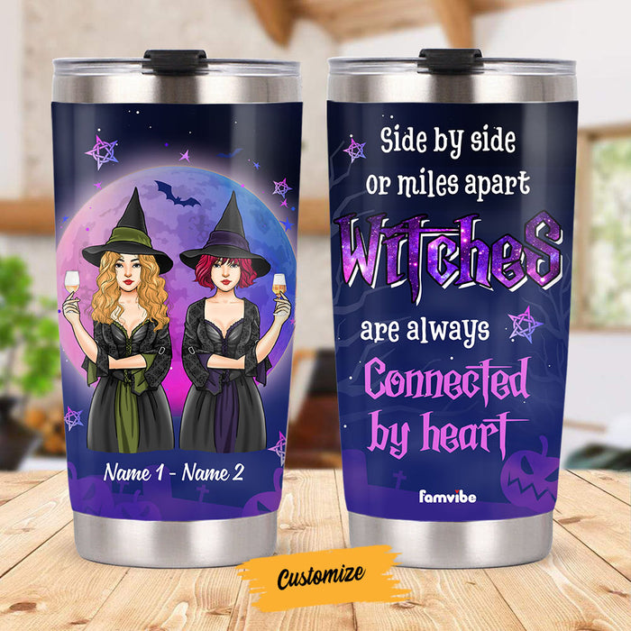 Personalized Witches Friends Sister Halloween Steel Tumbler AG43 30O58 1