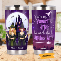 Personalized Halloween Witch Sisters Steel Tumbler AG45 26O58 thumb 1