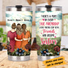 Personalized Friends Become Sisters Steel Tumbler AG43 95O34 1