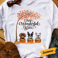 Personalized Fall Dog T Shirt AG43 26O34 thumb 1