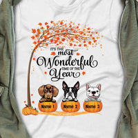 Personalized Fall Dog T Shirt AG43 26O34 thumb 1