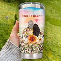 Personalized Mom Grandma Daughter Steel Tumbler AG47 24O34 thumb 1