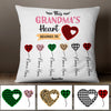 Personalized Mom Grandma Heart Pillow AG47 95O47 (Insert Included) 1