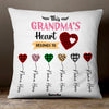 Personalized Mom Grandma Heart Pillow AG47 95O47 (Insert Included) 1