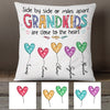 Personalized Mom Grandma Heart Pillow AG48 30O53 (Insert Included) 1