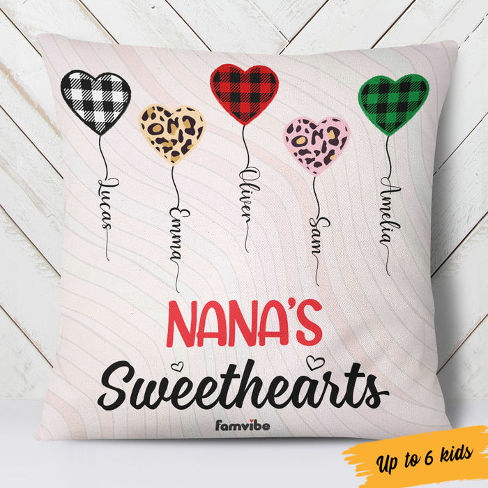 Personalized Mom Grandma Sweethearts Pillow AG52 24O36 (Insert Included) 1