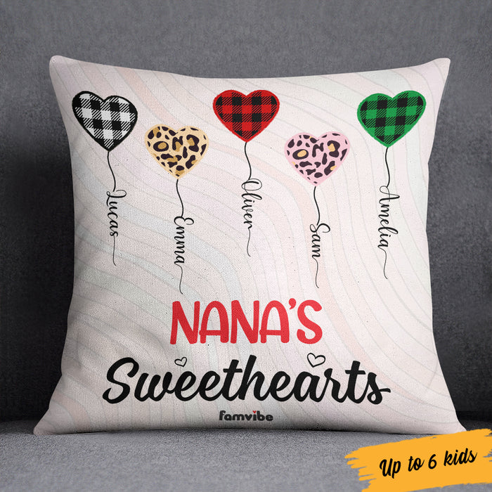 Personalized Mom Grandma Sweethearts Pillow AG52 24O36 (Insert Included) 1