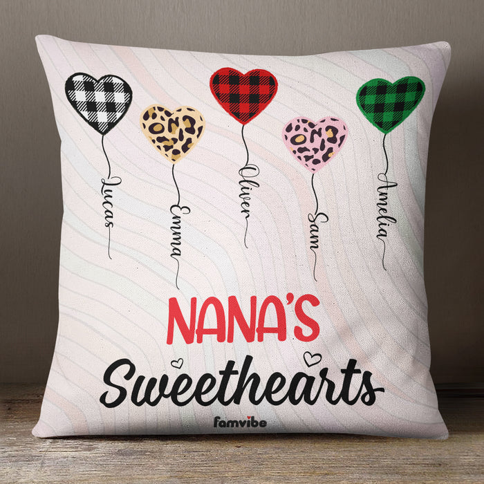 Personalized Mom Grandma Sweethearts Pillow AG52 24O36 (Insert Included) 1