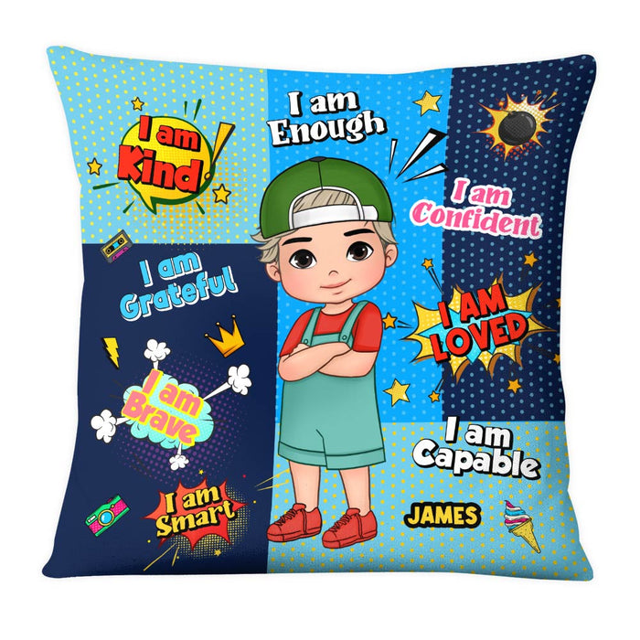 Personalized Gift For Grandson Affirmation Comic Pillow 30506 1