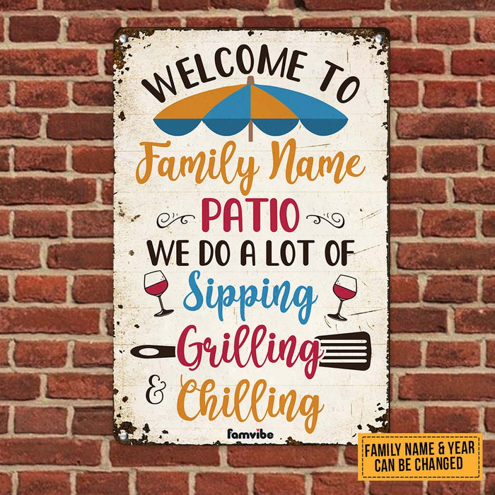 Personalized Patio Gardening Garden Metal Sign AG63 24O58 1