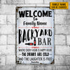 Personalized Backyard Patio Metal Sign AG61 26O34 1