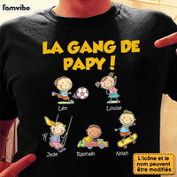 Personalized Gift For Grandpa French Papa Grand-père Shirt - Hoodie - Sweatshirt 31066 thumb 1