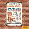 Personalized Backyard Porch Rules Metal Sign AG64 95O47 1